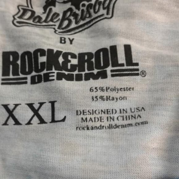 NWT XXL DALE BISBY ROCK & ROLL DENIM SHRT SLV T - Picture 4 of 10